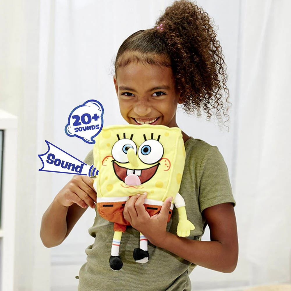 Muñeco de peluche interactivo Bob Esponja 30 cm - Imagen 6
