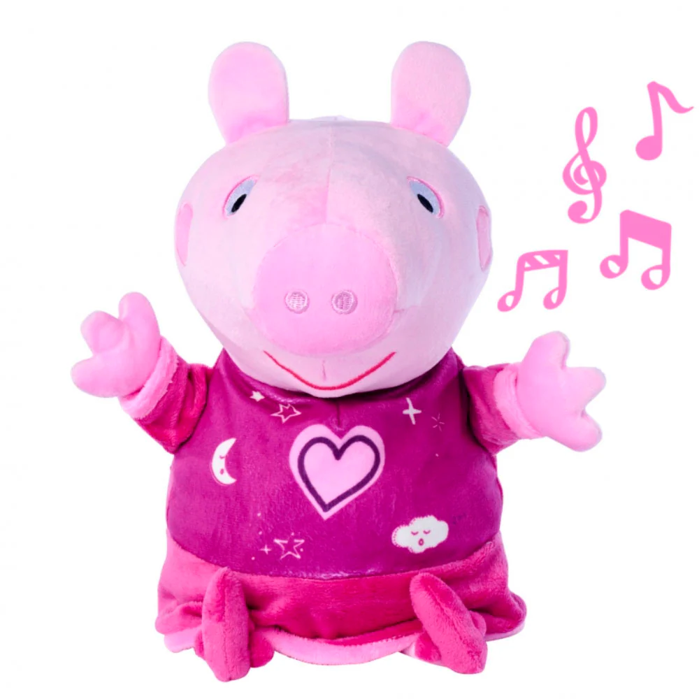 Muñeco de peluche Buenas Noches Peppa Pig con luz y nana