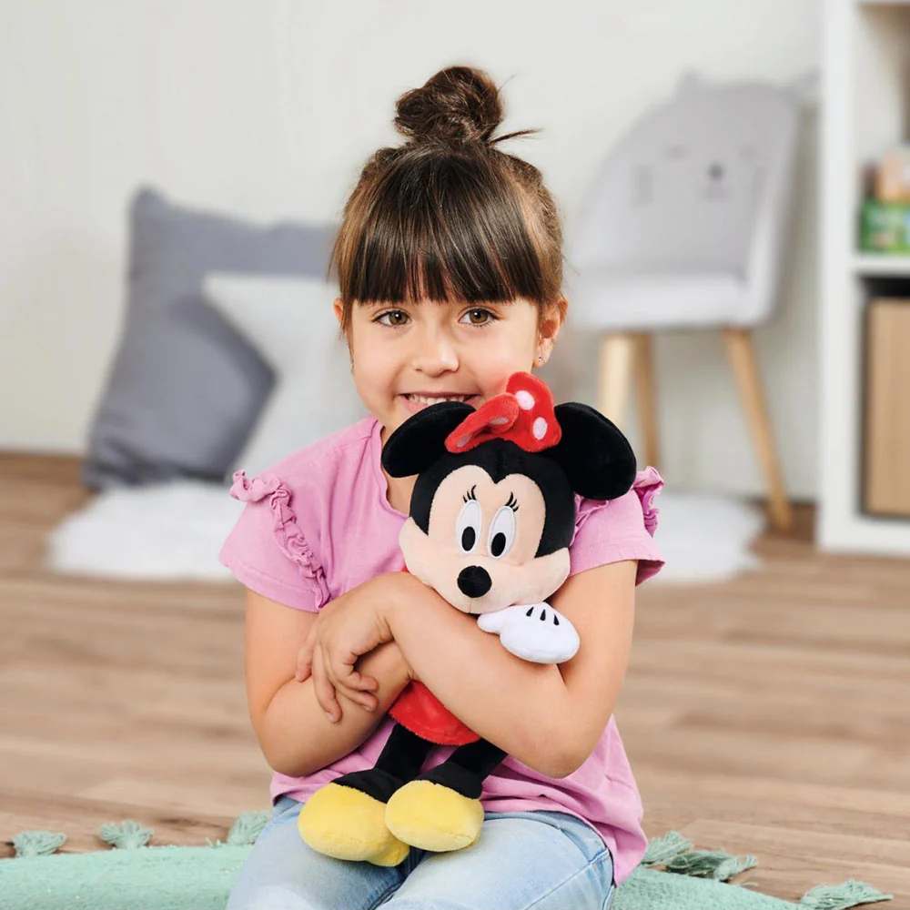 Muñeco de peluche Minnie Mouse con vestido rojo 35 cm - Imagen 3